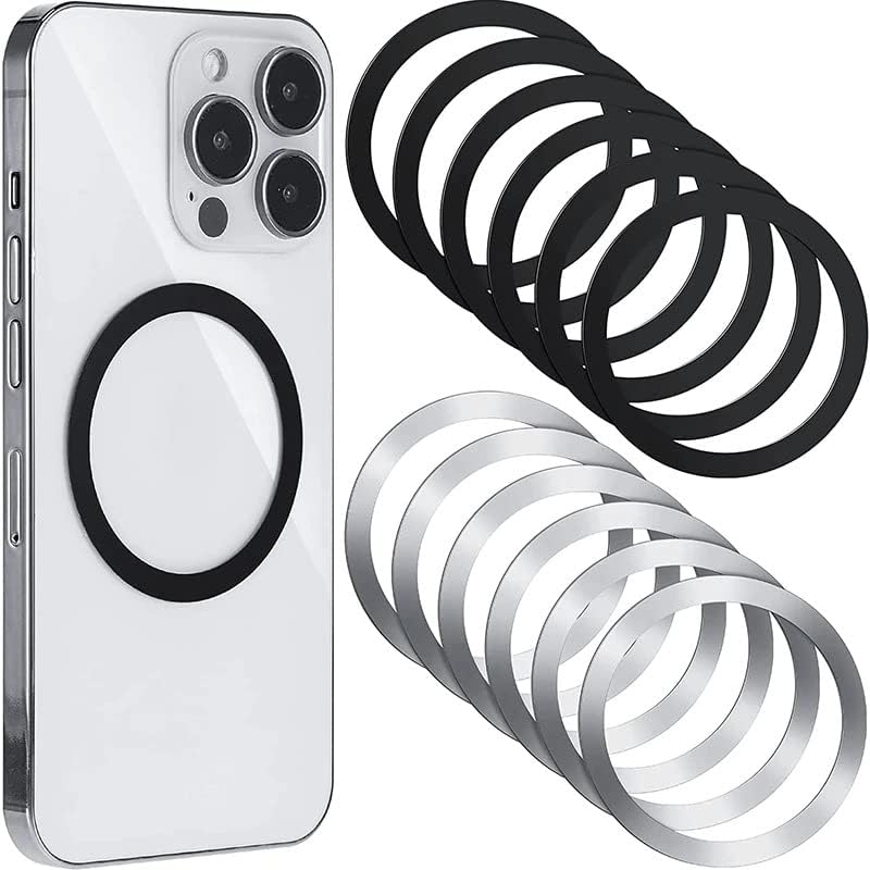 8 PCS Universal Metal Rings Sticker Compatible for Magsafe Magnetic Wireless Charger