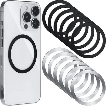 8 PCS Universal Metal Rings Sticker Compatible for Magsafe Magnetic Wireless Charger