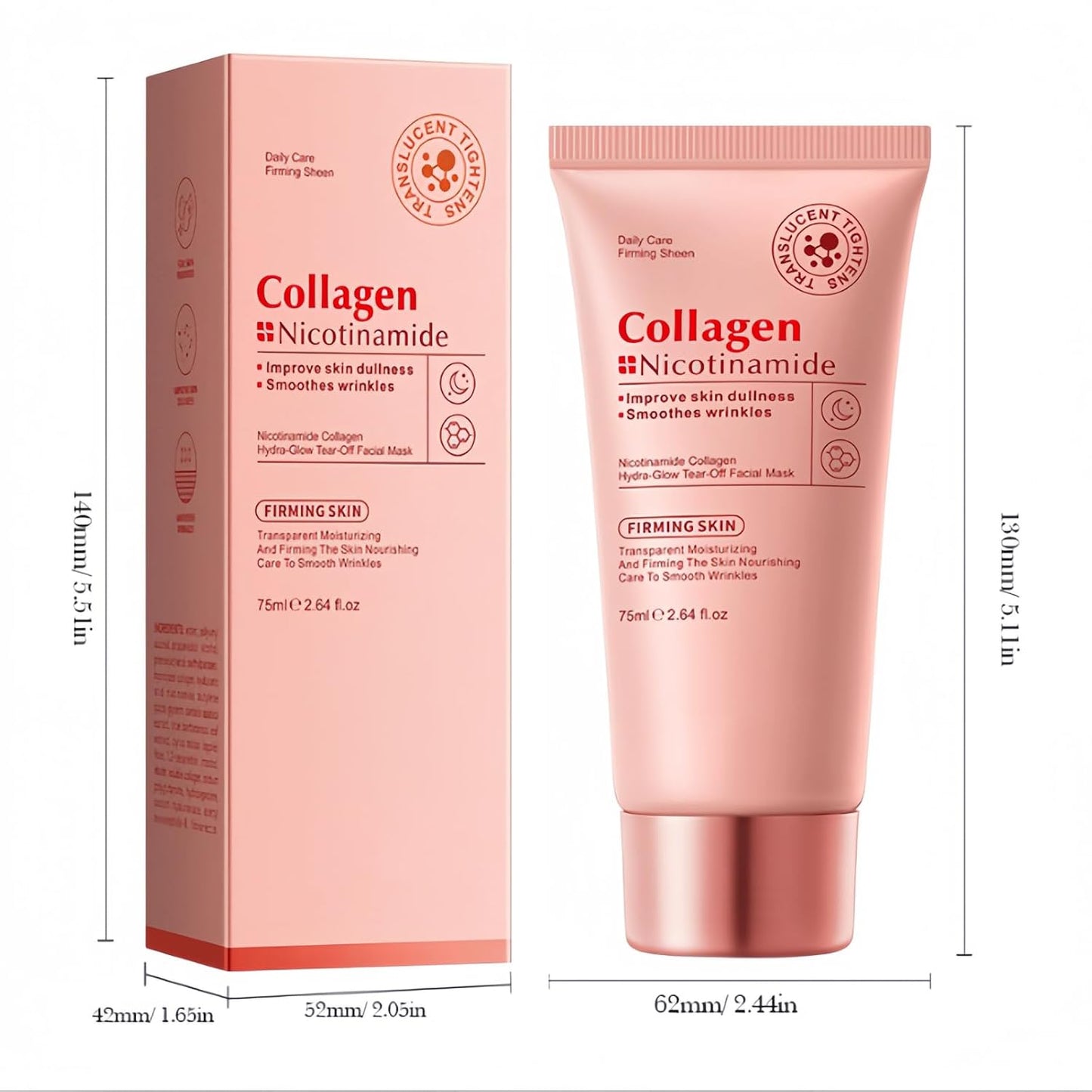Peel Off Mask, Hydrate, Brighten Complexion, Improves Dullness, 75ml