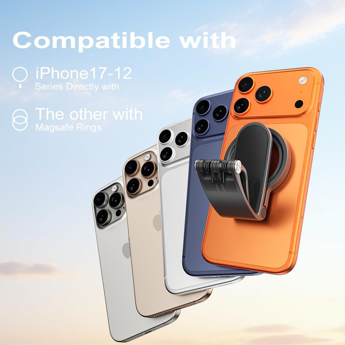 2Pcs Magnetic Phone Holder for Car,Strong Non-Slip Car Phone Mount, Hands-Free Navigation for Car