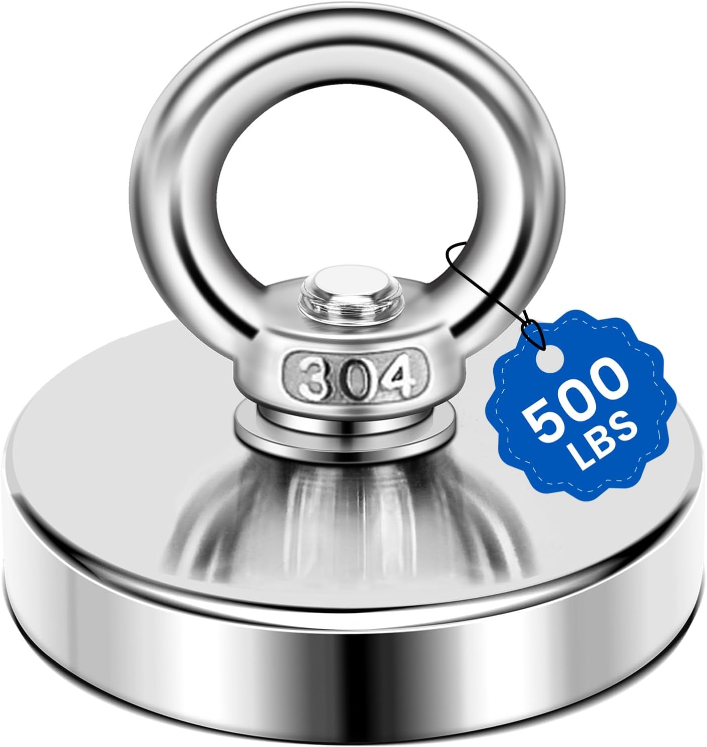 Strong Lifting Magnet Neodymium Rare Earth Eyebolt 2.36 inch 500LBS Pulling Force
