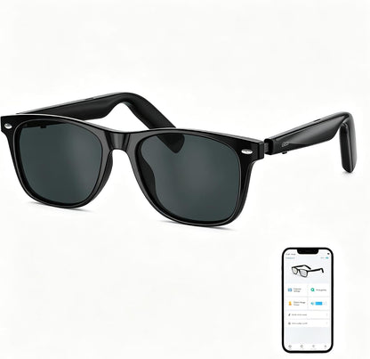 Smart Music Glasses, Polarized UV Protection, Anti Blue Light Lens