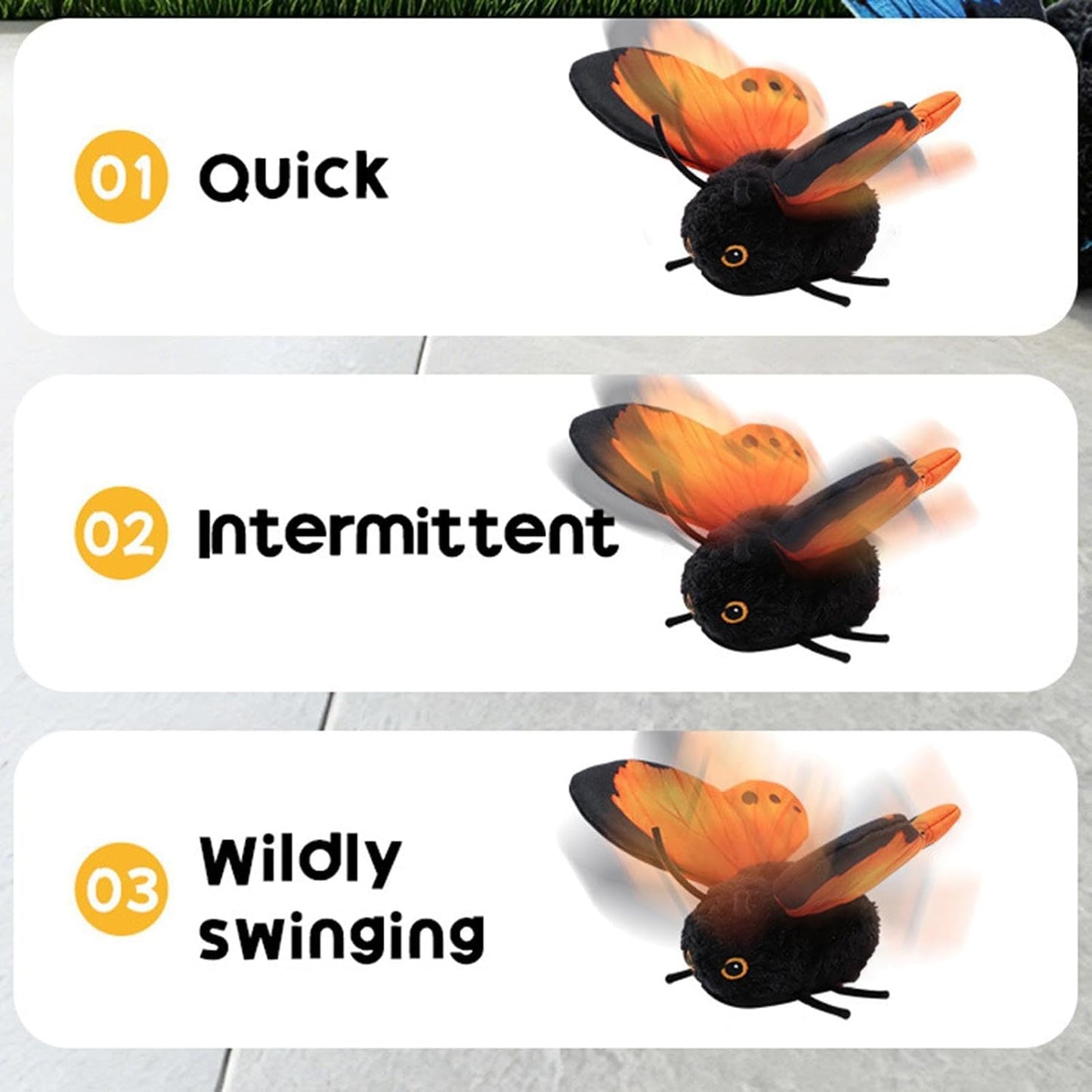 Interactive Cat Toy Cute Butterfly Shape Pet Exercise Toy
