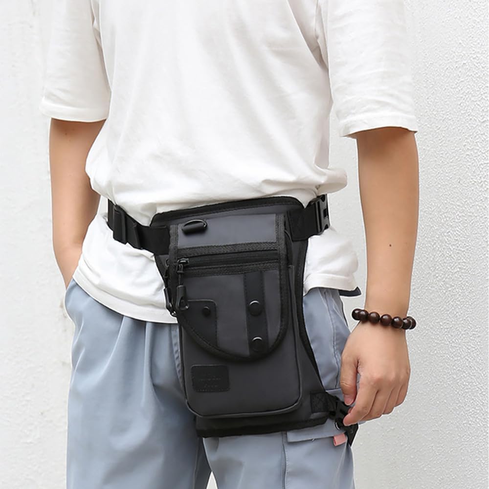 Tactical Leg Bag, Drop Leg Pouch Breathable Oxford Waist Pack