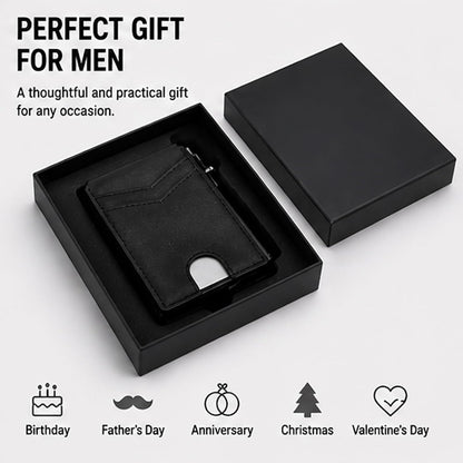 Slim Wallet Minimalist RFID Blocking Front Pocket Credit Card Holder