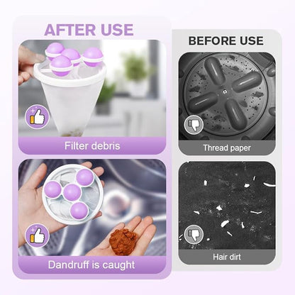 3Pcs Floating Hair Filtering Mesh Removal, Lint Catcher for Washing Machine Pet Hair Catcher for Washing Machine