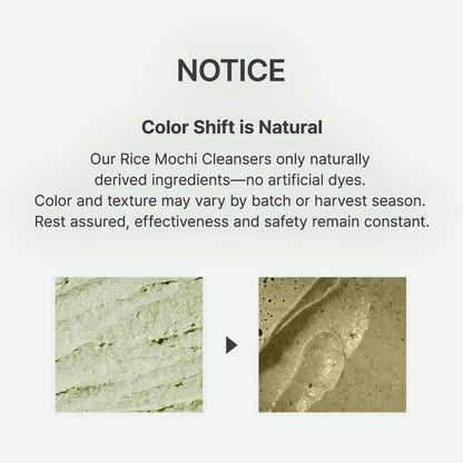 Rice Mochi Face Cleanser - Face Wash, Gentle Scrub All in One for Deep Cleansing, Moisturizing
