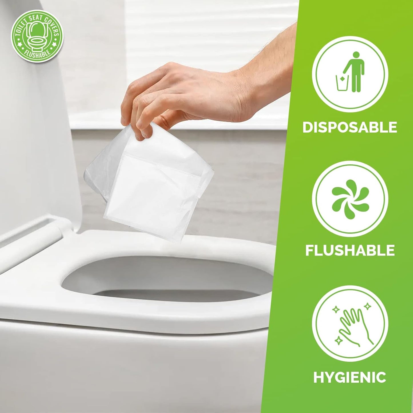 100 Pcs Toilet Seat Covers Disposable