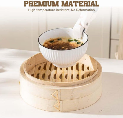 3-in-1 Hot Plate Gripper, Multi-Angle Anti-Scald Bowl Holder Clip & Hot Plate Grabber Tool