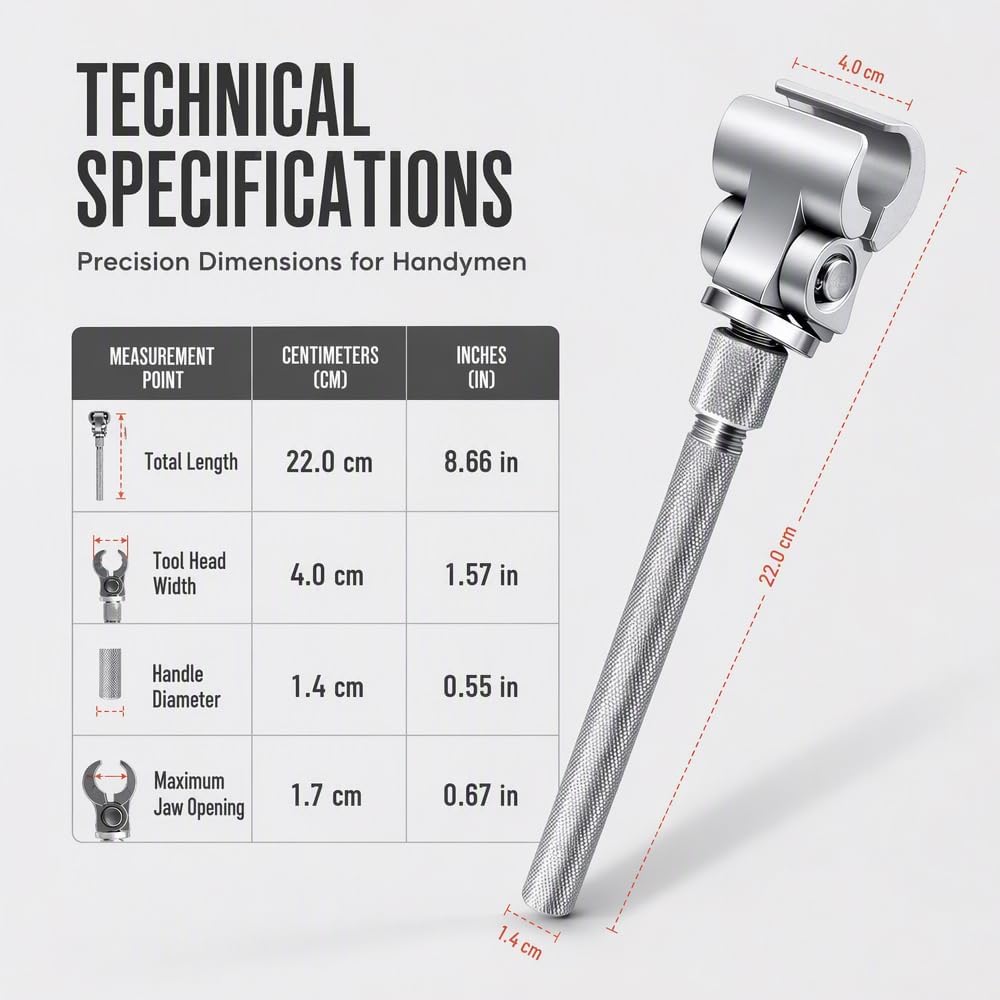 Hinge Wrench, Adjustable Alignment Tool, Material Steel
