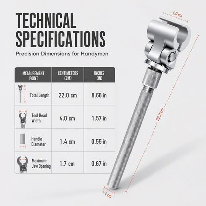 Hinge Wrench, Adjustable Alignment Tool, Material Steel
