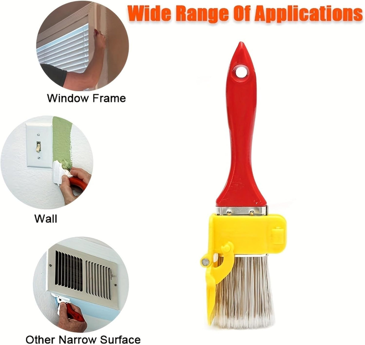 2pcs Paint Brush with Paint Shield, Handheld Wall & Ceiling Painting Tool