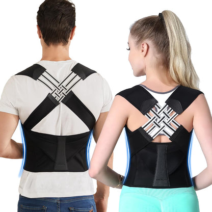 Adjustable Posture Corrector for Men & Women| Daily Back Support Brace Fitness