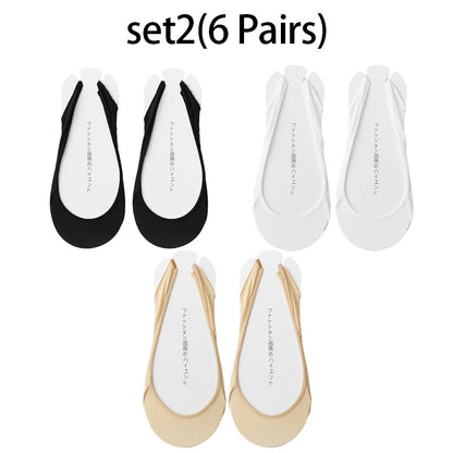 6 Pairs No Show Sling Back Socks Ultra Low Cut Liner Socks