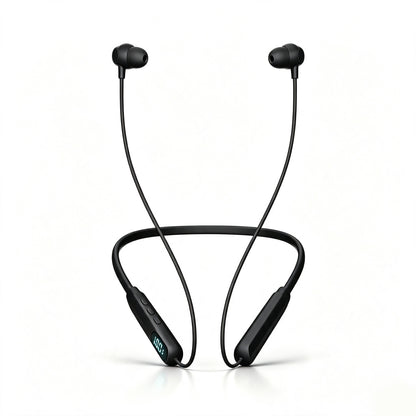 Neckband Wireless Earbuds - IPX4 Sweatproof Silicone In-Ear Audio Headphones