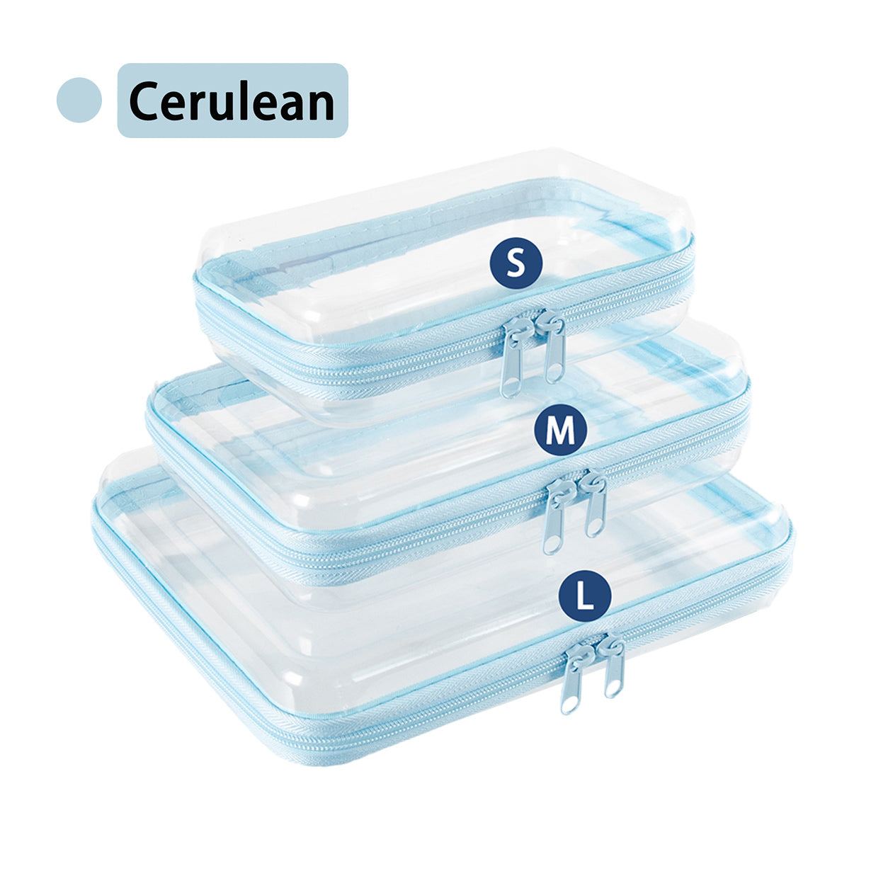 Transparent Hard Acrylic Zippered Storage Box