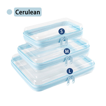 Transparent Hard Acrylic Zippered Storage Box