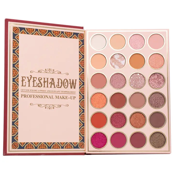 5-Layer Book-Style Foldable Makeup Gift Set, Multi-functional Eyeshadow, Contour, and Highlighter Palette