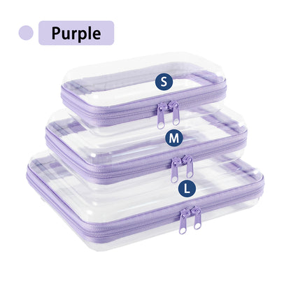 Transparent Hard Acrylic Zippered Storage Box