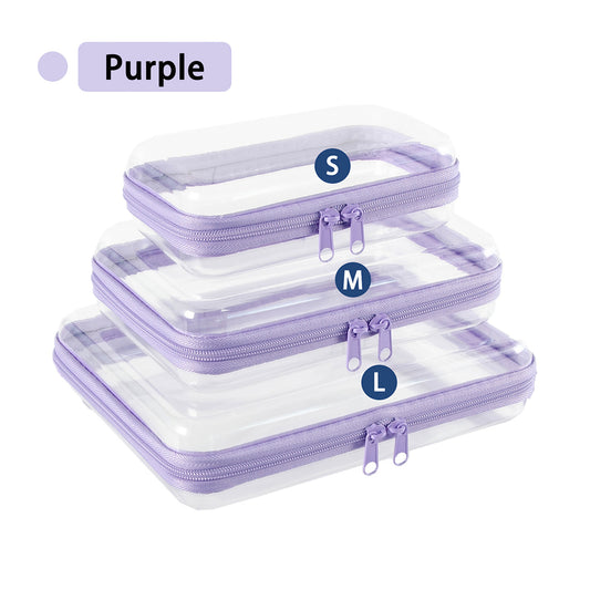 Transparent Hard Acrylic Zippered Storage Box
