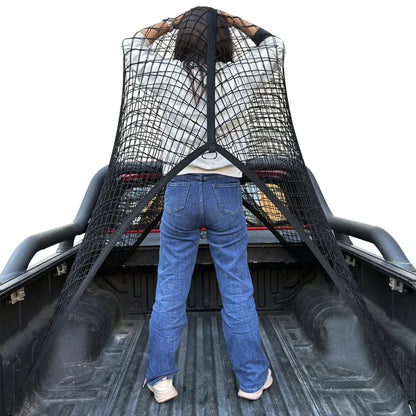 Highly Elastic Cargo Net, Simple Truck Bed Cargo Mesh Organizer