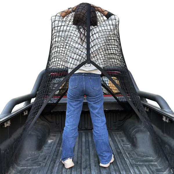 Highly Elastic Cargo Net, Simple Truck Bed Cargo Mesh Organizer