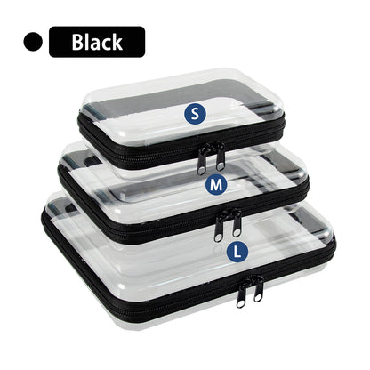 Transparent Hard Acrylic Zippered Storage Box