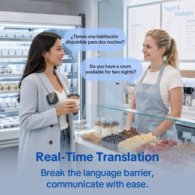 ZNP Z05 Portable Wireless AI Language Translator Pen - Spanish & English Practice Companion, 165-Language Support