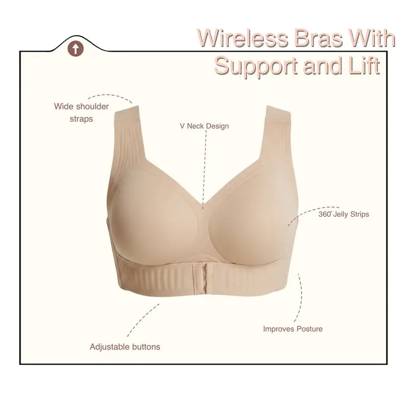Women’s Breathable Mesh Wireless Top with Removable Pads Alternative
