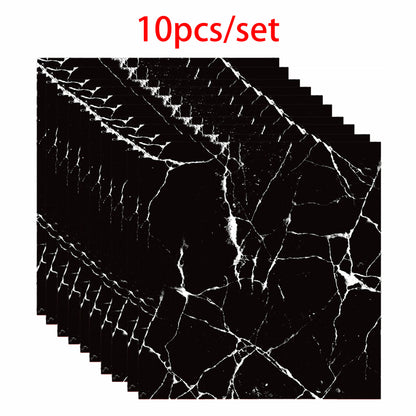10 PCS Peel and Stick Backsplash Marble Look 12"X12" Self Adhesive Wall Tile