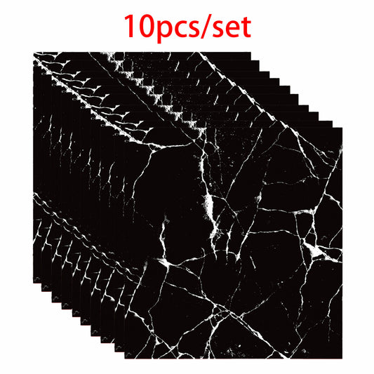 10 PCS Peel and Stick Backsplash Marble Look 12"X12" Self Adhesive Wall Tile
