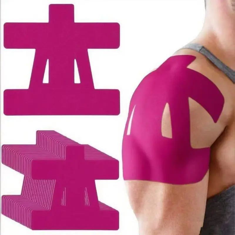 10Pcs Precut Cotton Elastic Kinesiology Strapping Tape for Adults