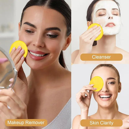 50PCS Acid & Turmeric Face Cleansing Pads – Brightening & Exfoliating Oil Control