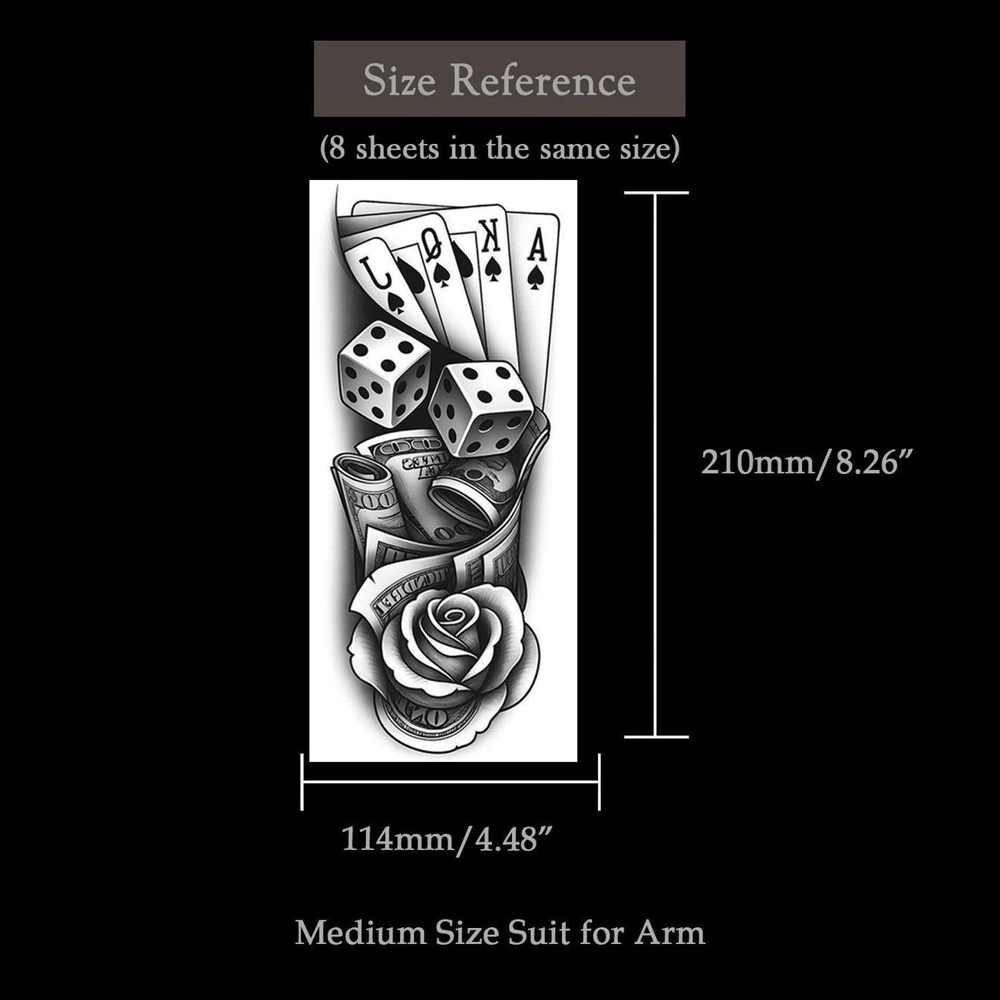 10PCS Realistic Religious Temporary Tattoos, Waterproof Realistic