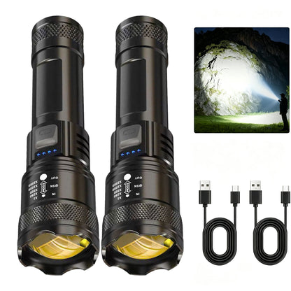 Rechargeable Flashlights High Lumens, 5Modes Super Bright Rechargeable
