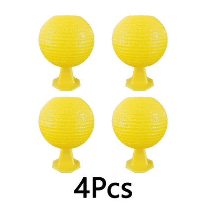 4Pcs Fruit Fly Sticky Trap Balls Fungus Gnat Killer Bug Catcher Gnat Trap Insect Traps