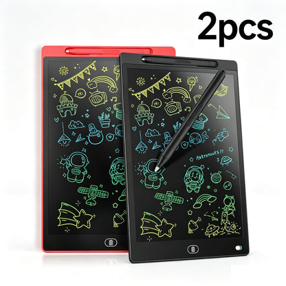 2Pcs LCD Writing Tablet 8.5-Inch Colorful Doodle Board