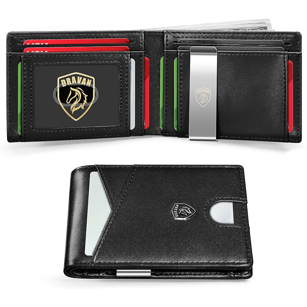 Father's Day Gifts, Men's Minimalist Carbon Fiber Card Holder