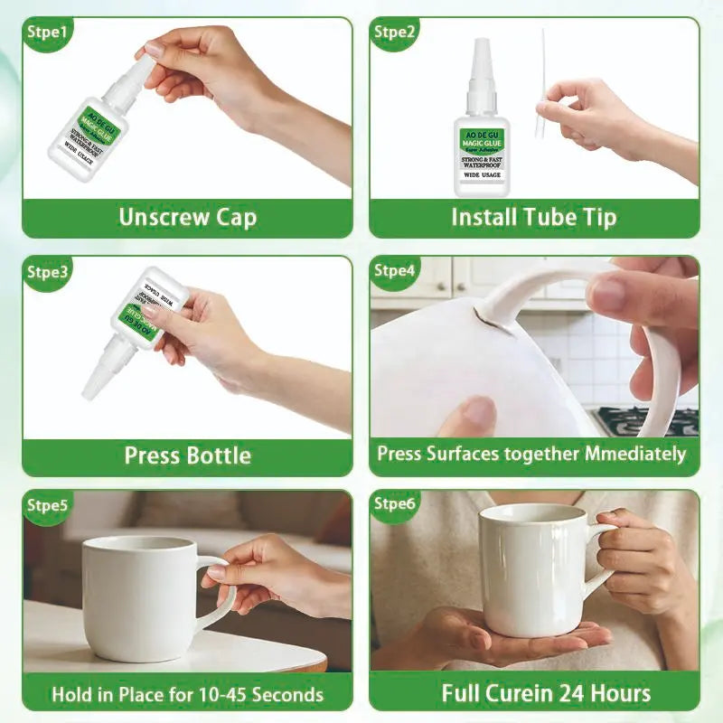 2PCS Fast-Setting Super Glue, Ideal for Projects and Repair