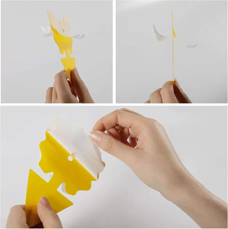 50 Pack Yellow Sticky Traps, Fungus Gnat Traps for House Indoor Plants