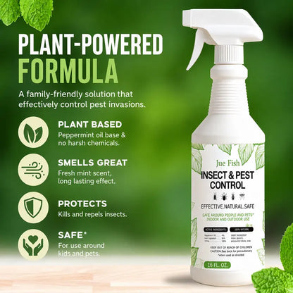 Peppermint Oil Bug Repellent‑16oz, Plant‑Based Formula