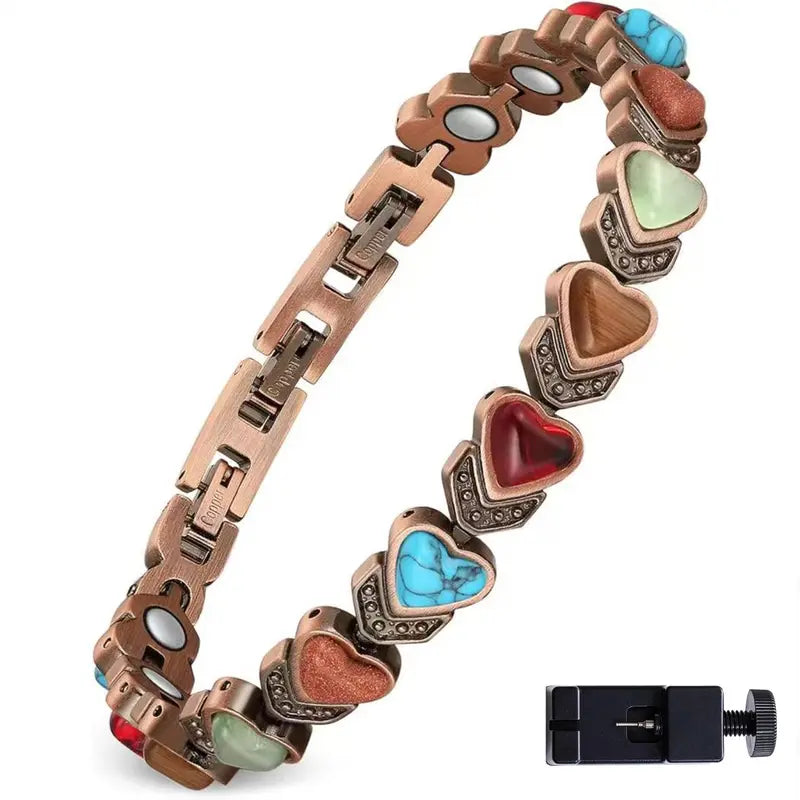 Copper Anklet for Women Magnetic Ankle Bracelet 3800 Gauss Magnets