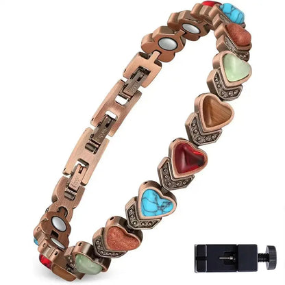 Copper Anklet for Women Magnetic Ankle Bracelet 3800 Gauss Magnets