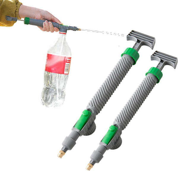 2Pcs Handheld Sprayer - High Pressure Air Pump Manual Sprayer with Adjustable Nozzle