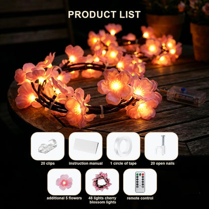LED Tree Branch Lights for Wall 5.25 FT 72 LEDs Cherry Blossom Lights