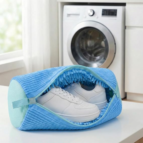 Shoe Washing Machine Bag for Sneakers and Shoes, Laundry Shoe Bag with Washer and Dryer