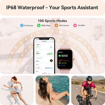 2.01"Touchscreen Smartwatch Sports Tracking Fitness Device