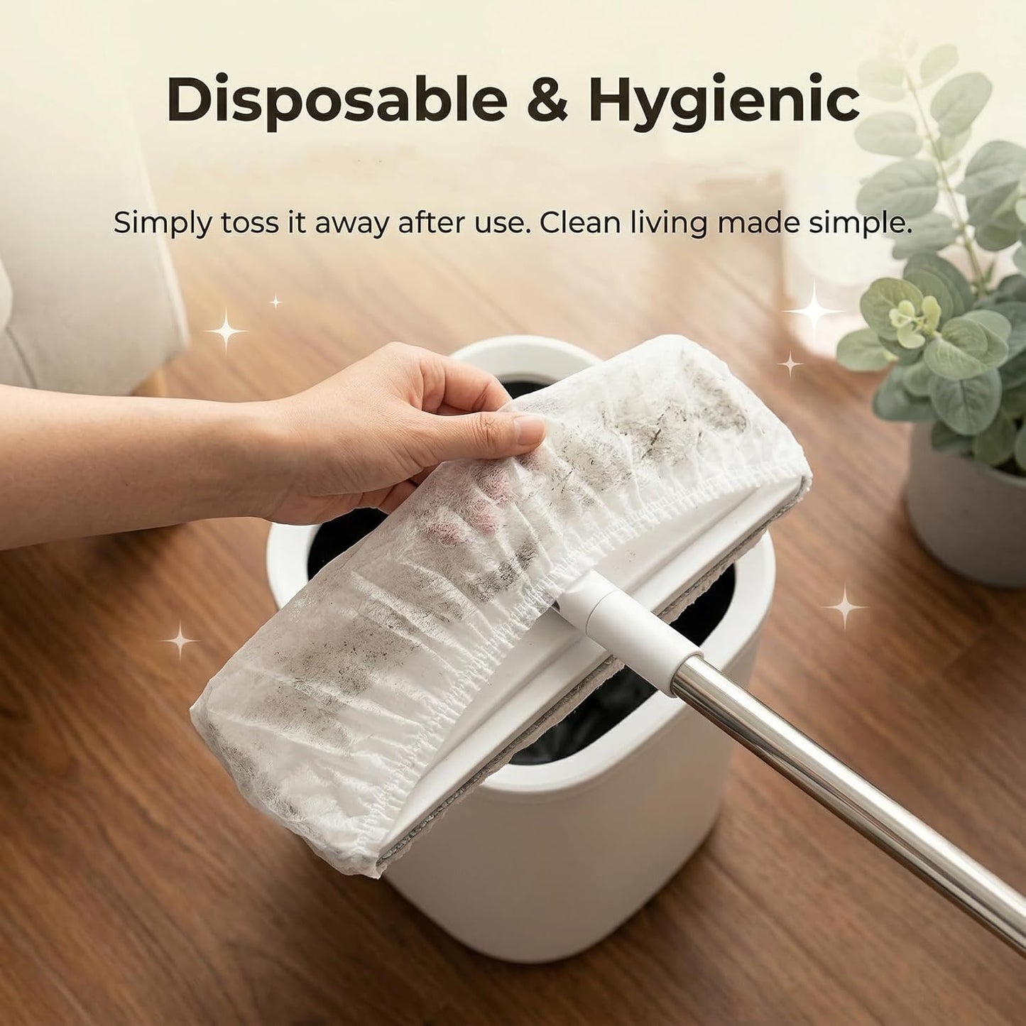 100pcs Broom Cloth Covers Multi-Purpose Microfiber Floor Towel