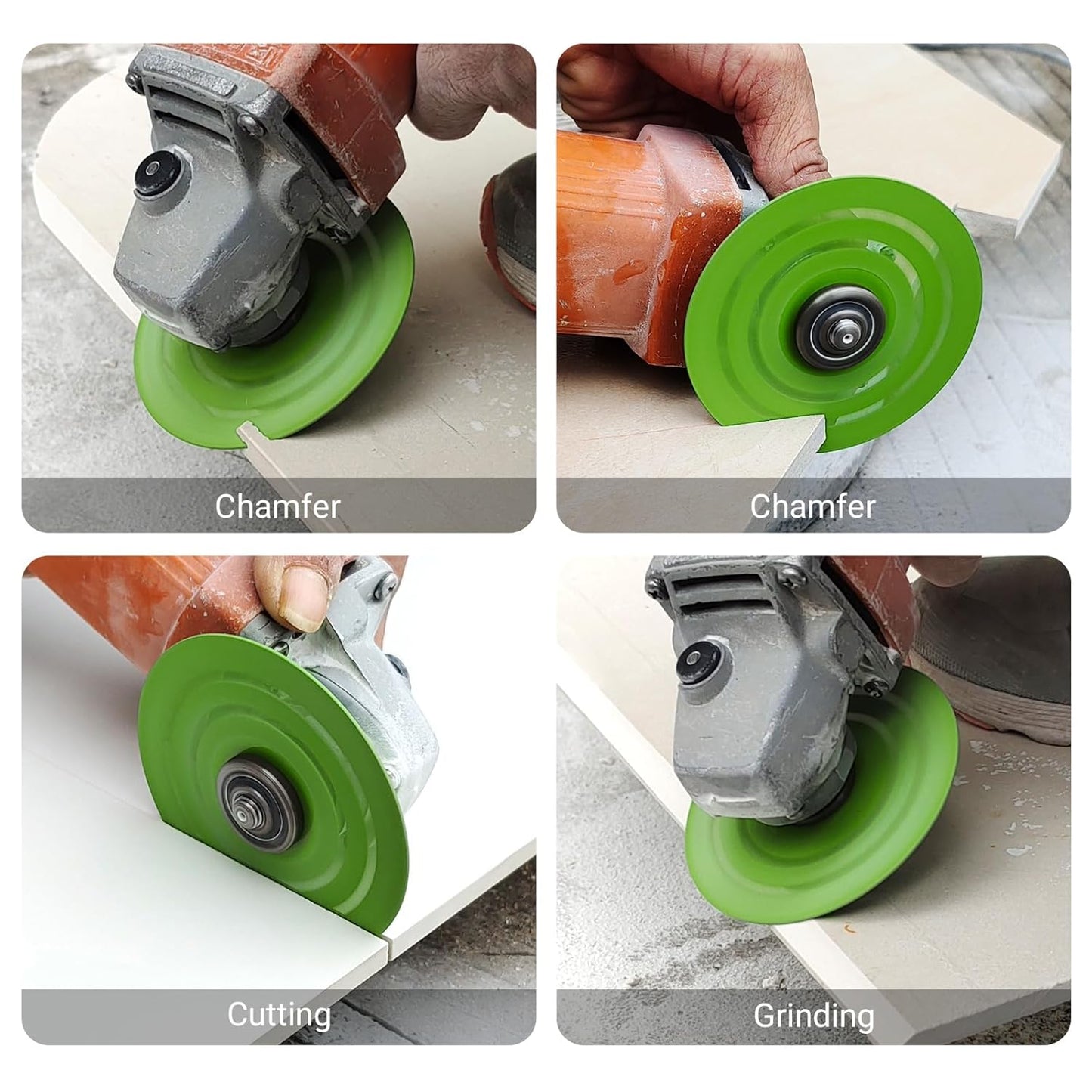 4.5 Inch Ultra Thin 0.05" Diamond Grinding Disc, Double Sided Low Resistance Saw Blade 115mm 22.23mm