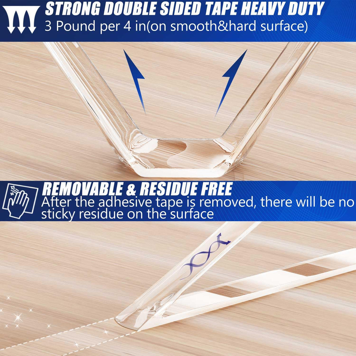 Nano Double Sided Adhesive Tape, Clear Mounting Tape